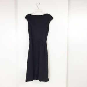 The Limited Black Cap Sleeve Wool Dress Size 8